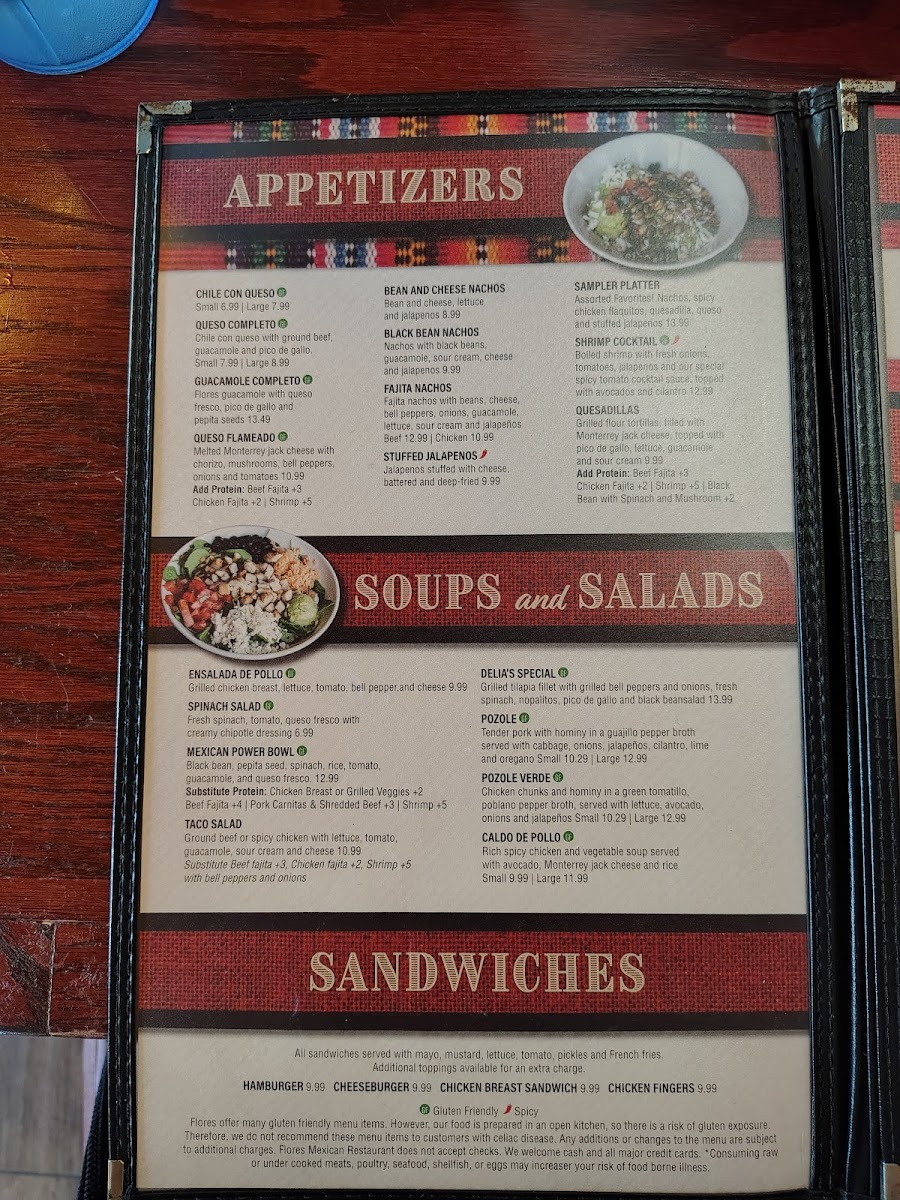 Menu Flores Mexican Restaurant-1