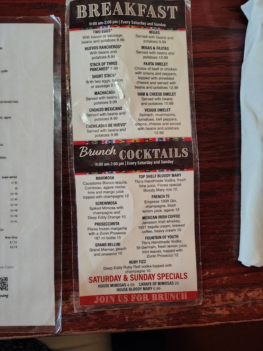 Menu Flores Mexican Restaurant-7